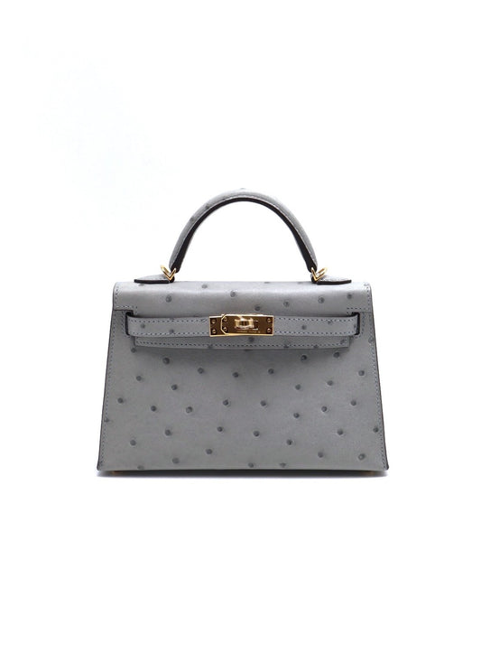 HERMES Mini kelly ll - 冰川藍金 U