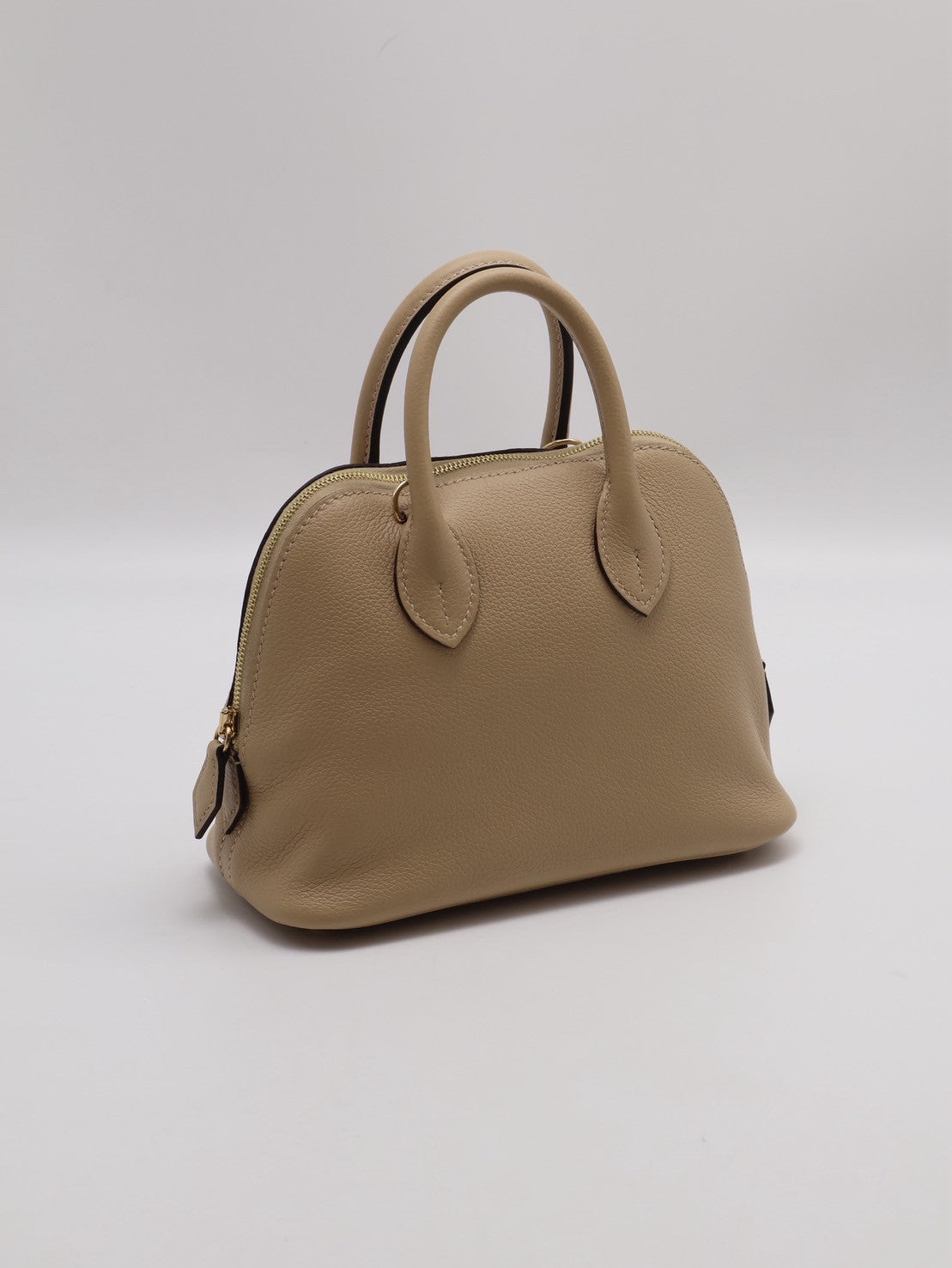 HERMES Mini bolide - 風衣灰香檳金