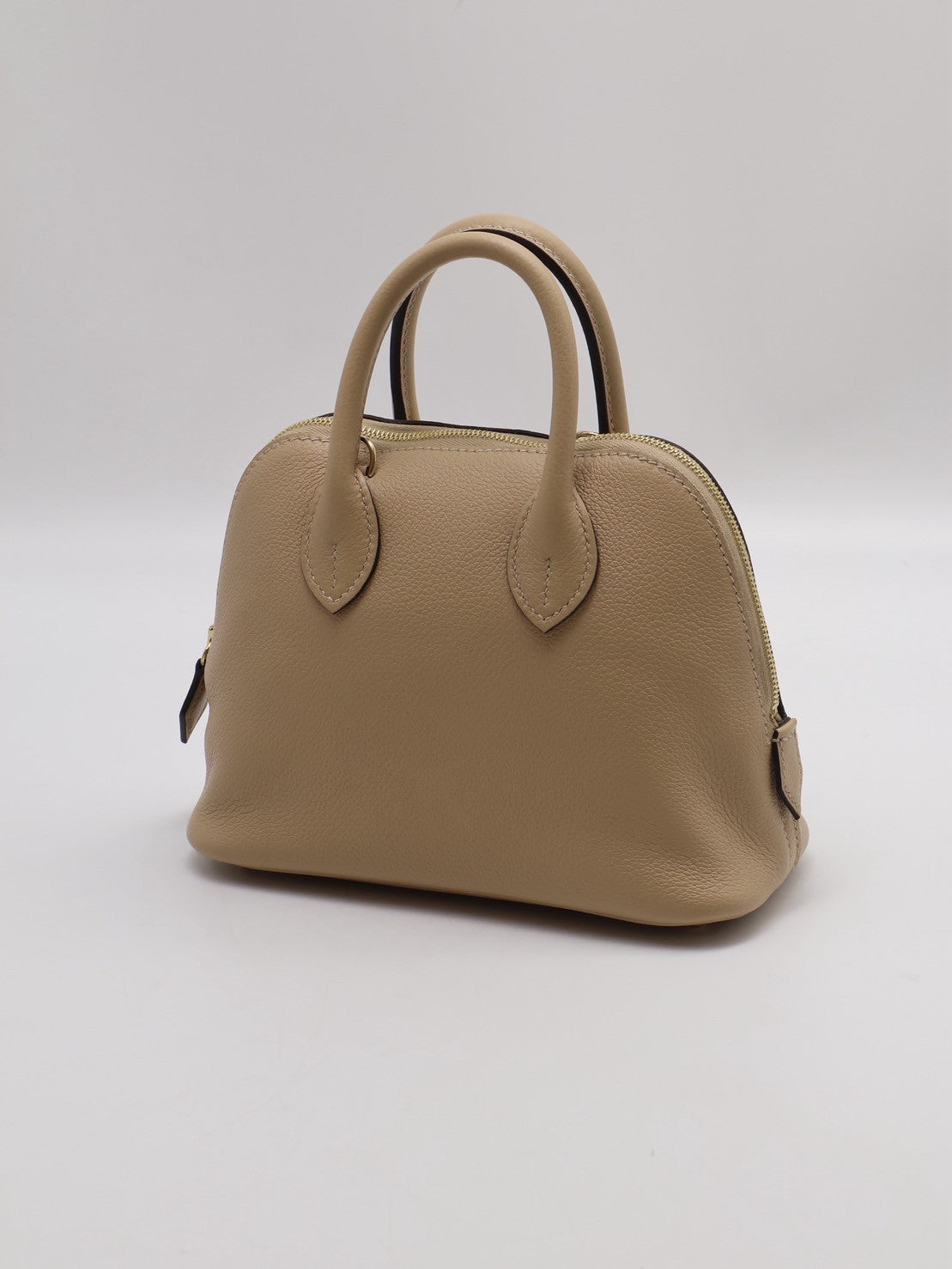 HERMES Mini bolide - 風衣灰香檳金