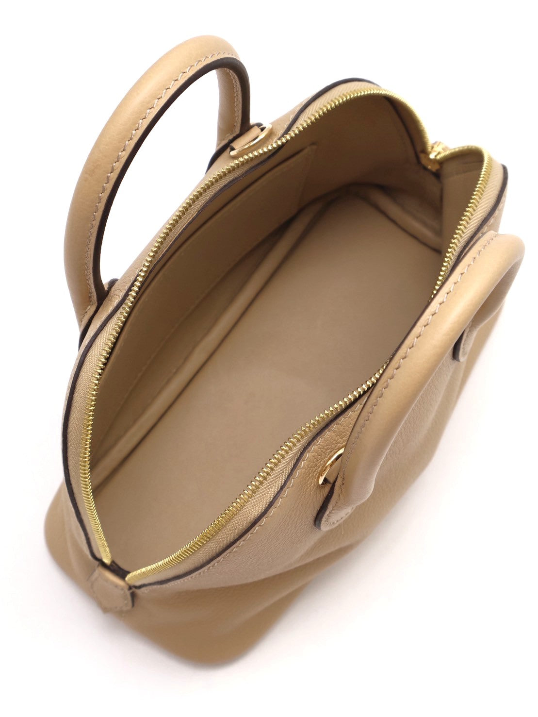 HERMES Mini bolide - 風衣灰香檳金