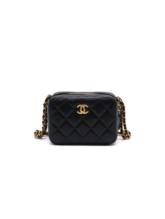 CHANEL 22A迷你相機包 - 黑金