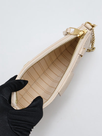 LOUIS VUITTON Easy Pouch On Strap - 米白
