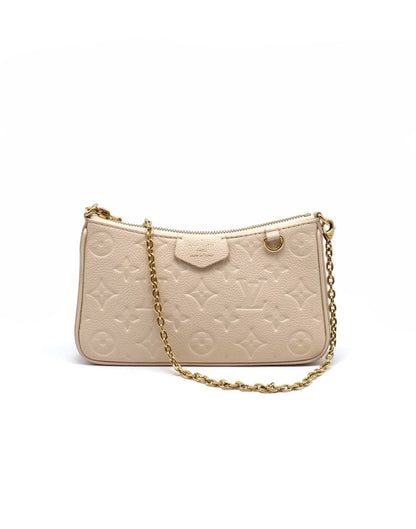 LOUIS VUITTON Easy Pouch On Strap - 米白