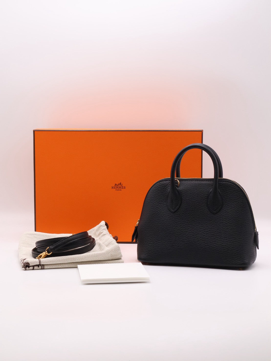 HERMES Mini Bolide - Noir 89 黑金 B