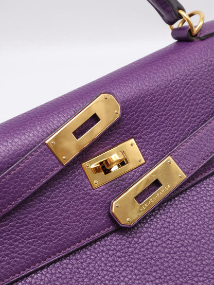 HERMES Kelly 32 - Ultraviolet 5L 極度紫金 🄿