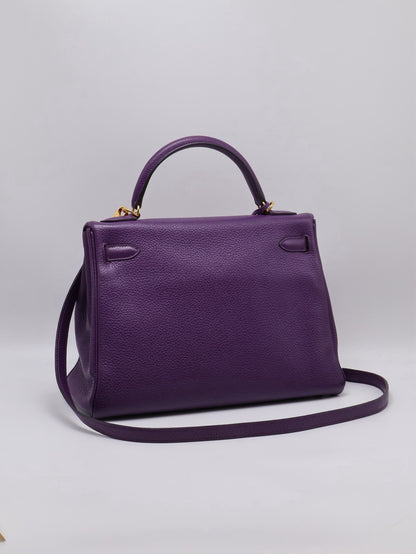HERMES Kelly 32 - Ultraviolet 5L 極度紫金 🄿