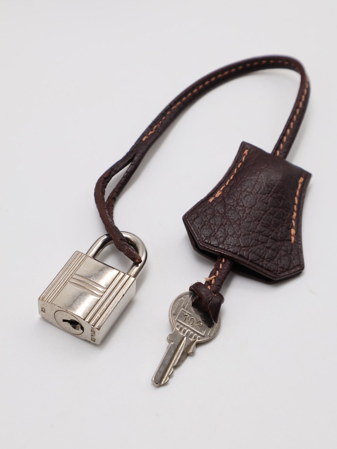 HERMES Kelly 32 - 哈瓦那棕銀拚帆布 🄴