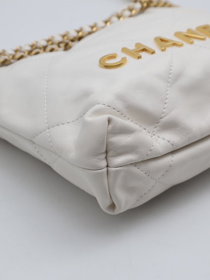 CHANEL 22 Mini Bag - 白金