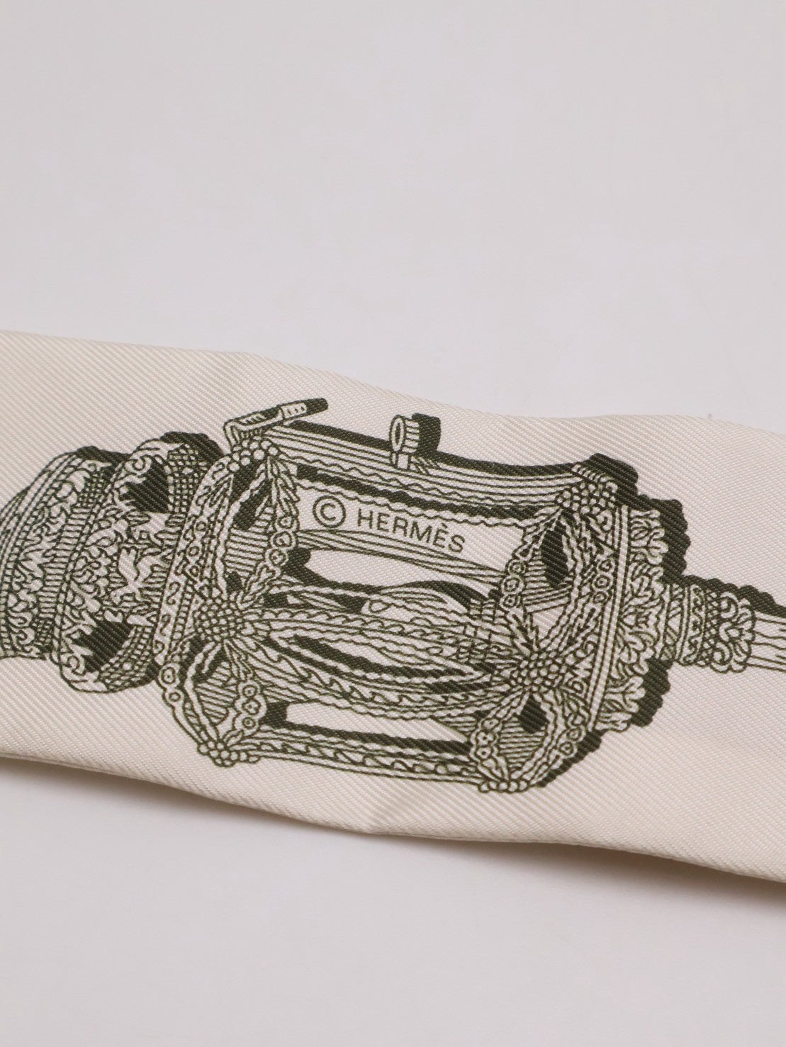 HERMES Merveilleuses Lanternes絕妙燈飾Twilly - 焦糖/卡其