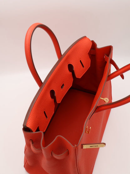 HERMES Birkin 35 - Rouge Tomate S5 番茄紅金 🅀