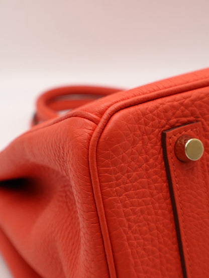 HERMES Birkin 35 - Rouge Tomate S5 番茄紅金 🅀