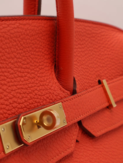 HERMES Birkin 35 - Rouge Tomate S5 番茄紅金 🅀
