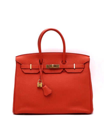 HERMES Birkin 35 - Rouge Tomate S5 番茄紅金 🅀