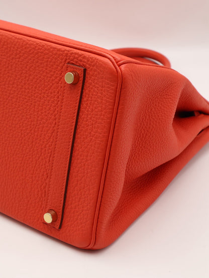 HERMES Birkin 35 - Rouge Tomate S5 番茄紅金 🅀