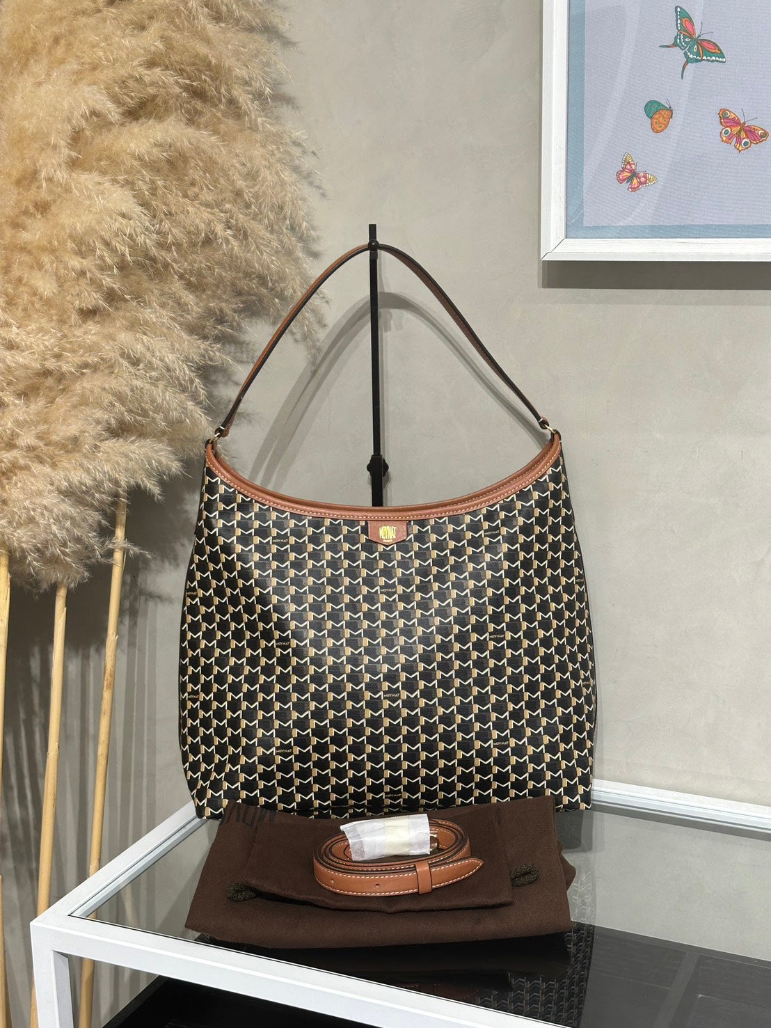 MOYNAT Hobo單肩包 - 棕