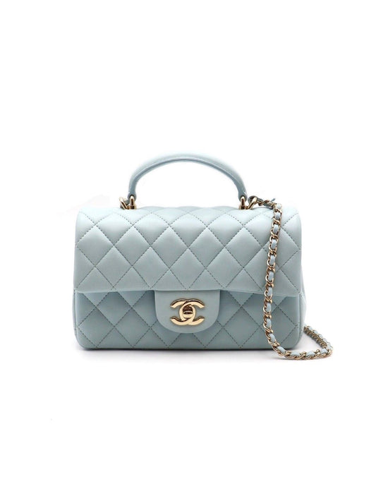 CHANEL 21K Handle Mini CF20 - 寶寶藍
