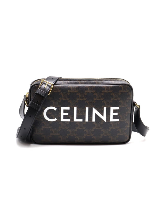 CELINE 凱旋帆布老花郵差包
