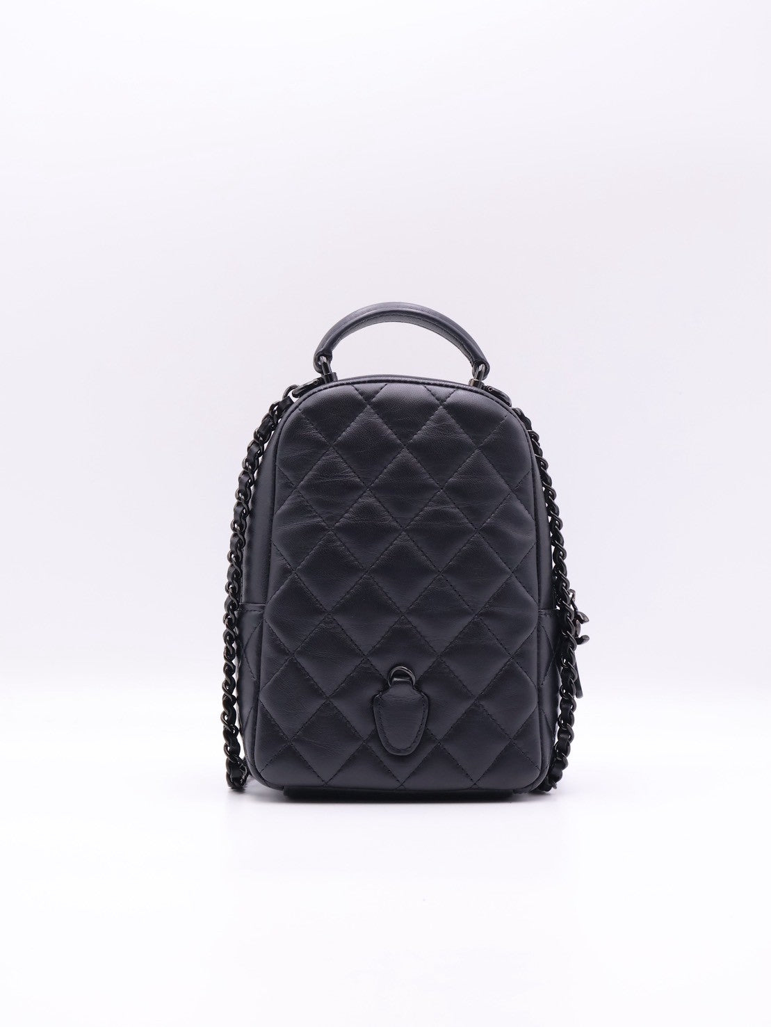 CHANEL 25P羊皮迷你後背包 - So Black