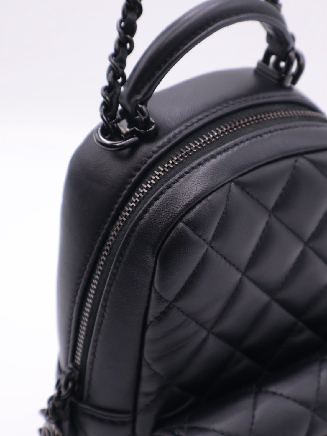 CHANEL 25P羊皮迷你後背包 - So Black