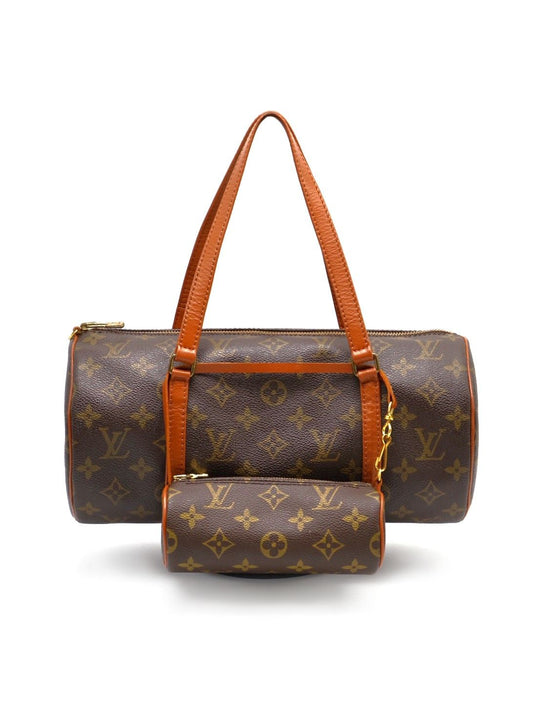 LOUIS VUITTON Papillon 30圓筒子母包 - 老花