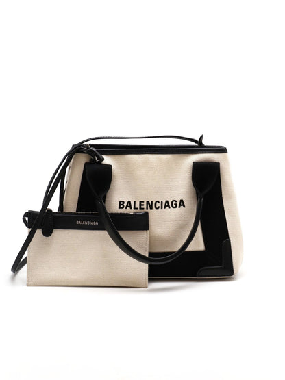 Balenciaga Navy cabas帆布托特