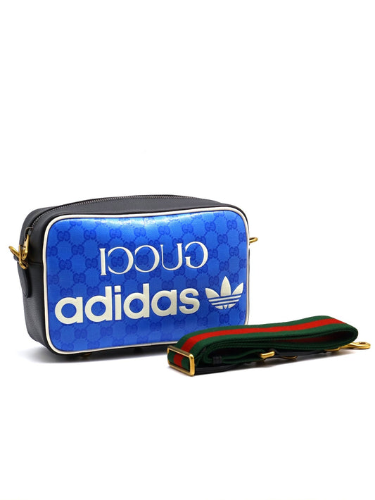 GUCCI x Adidas聯名款相機包 - 藍
