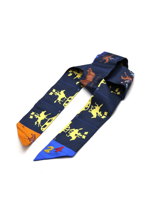 HERMES 愛馬仕巡遊Twilly - 深藍