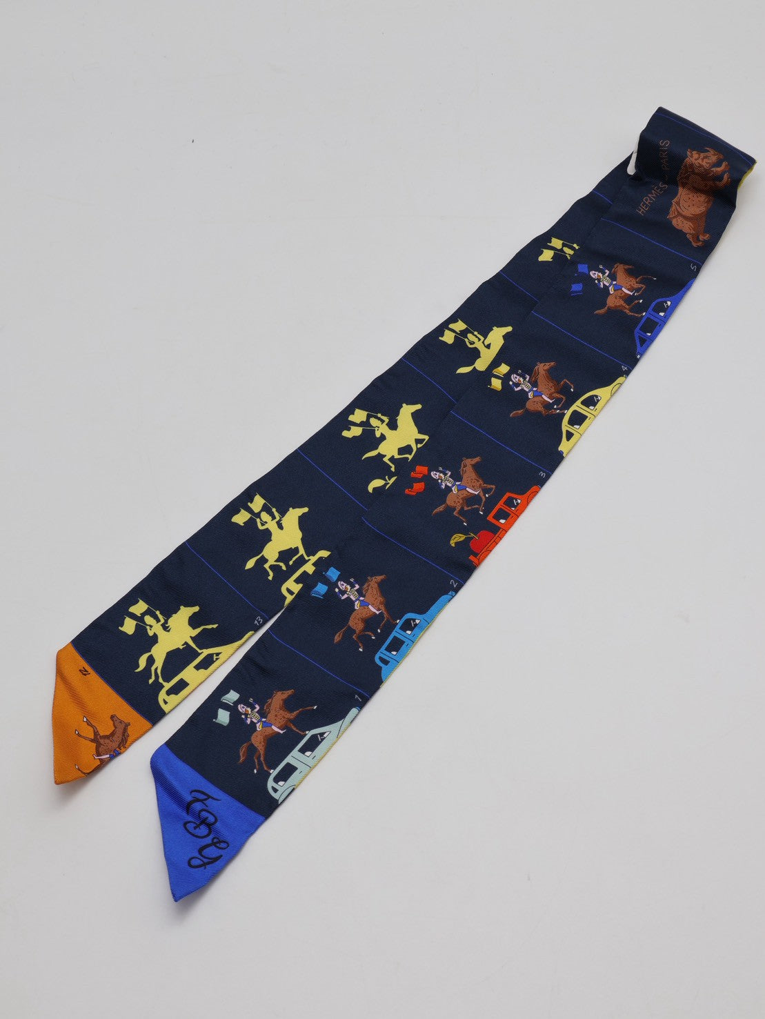 HERMES 愛馬仕巡遊Twilly - 深藍