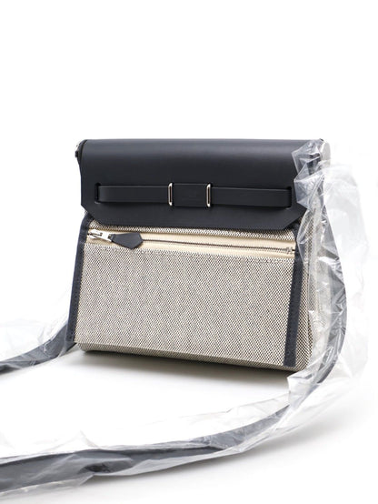 HERMES Herbag Zip 20 - Ardoise 85 石板灰銀
