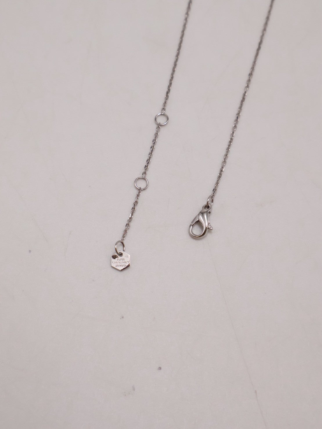 CHAUMET Bee de Chaumet 18K白金鑽石項鍊