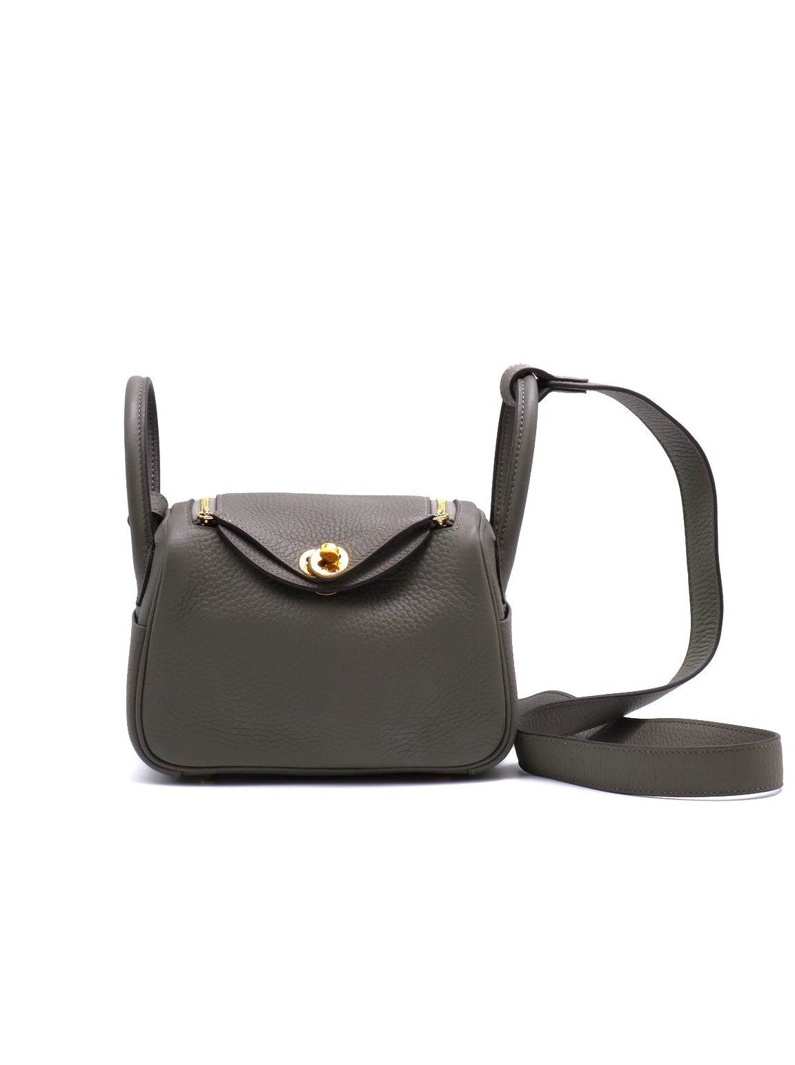 HERMES Mini Lindy - Gris Meyer 0L 積雨雲灰金 U