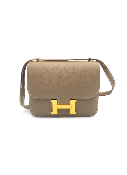 HERMES Mini Constance 19 - 灰金