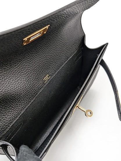 HERMES Kelly depeches 25手包 - 黑金 B