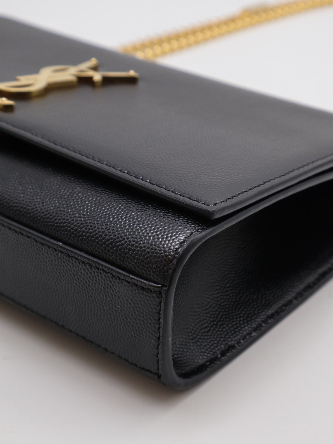 YSL Kate 鍊帶斜背包 - 黑金