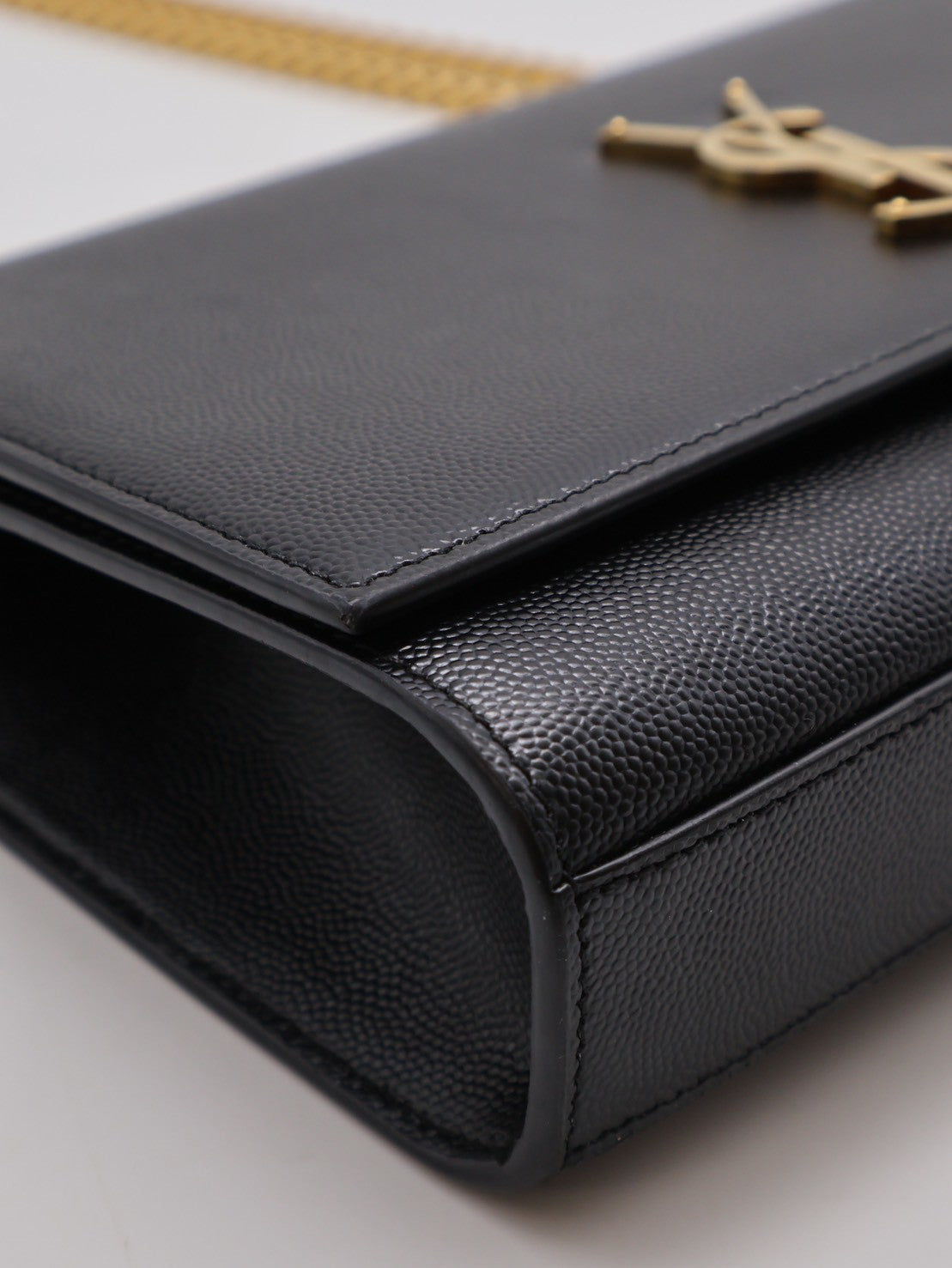 YSL Kate 鍊帶斜背包 - 黑金