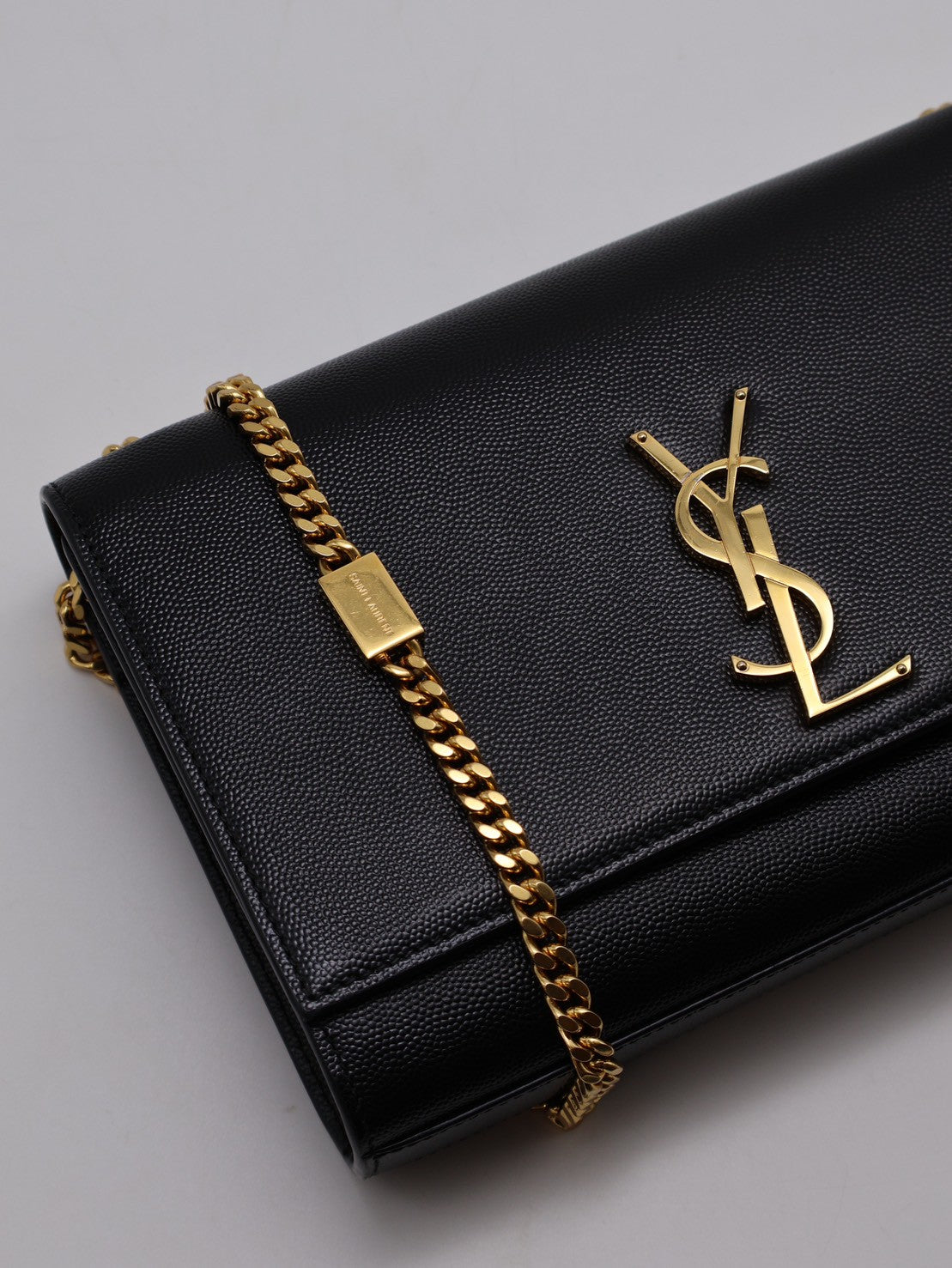 YSL Kate 鍊帶斜背包 - 黑金