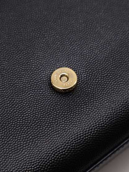 YSL Kate 鍊帶斜背包 - 黑金