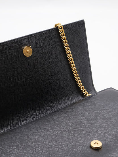 YSL Kate 鍊帶斜背包 - 黑金
