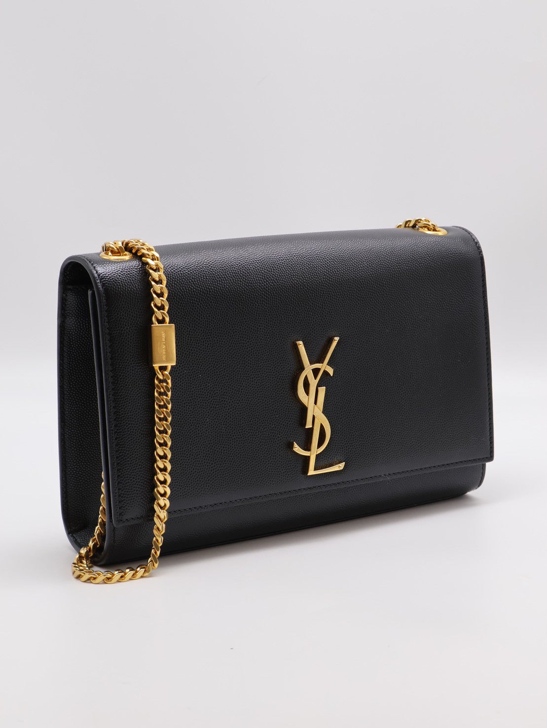 YSL Kate 鍊帶斜背包 - 黑金