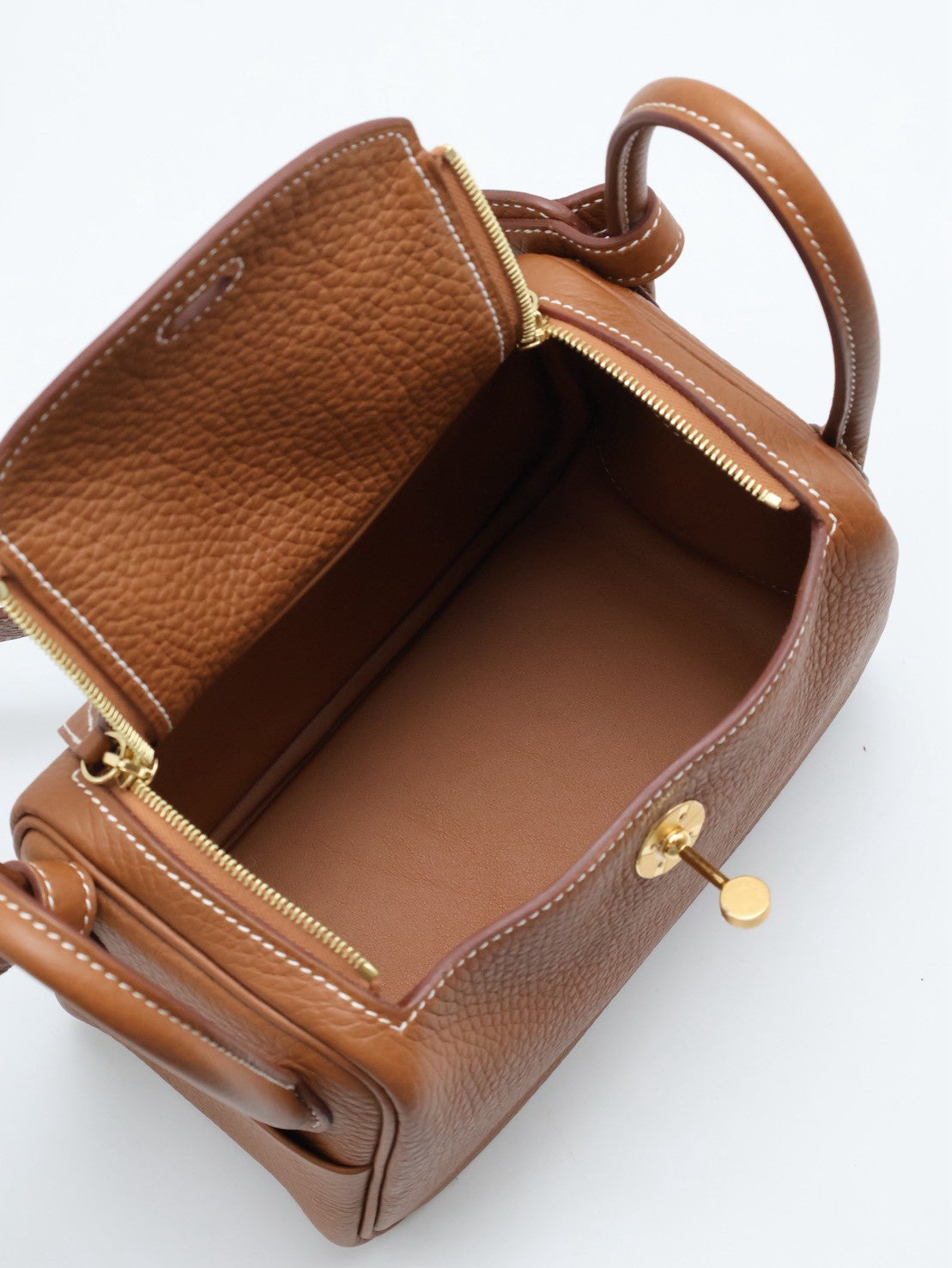 HERMES Mini Lindy - Gold 37 金棕金 U