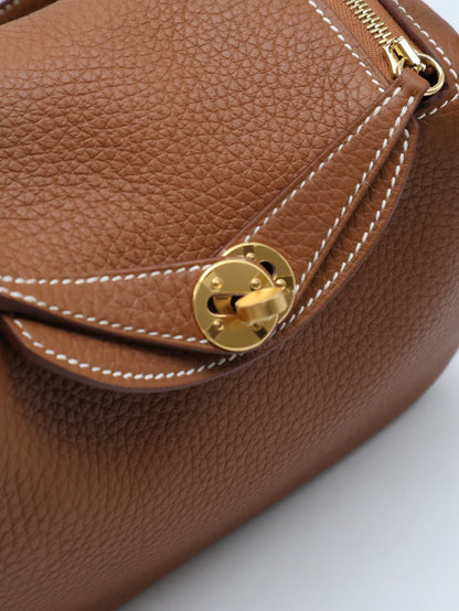 HERMES Mini Lindy - Gold 37 金棕金 U