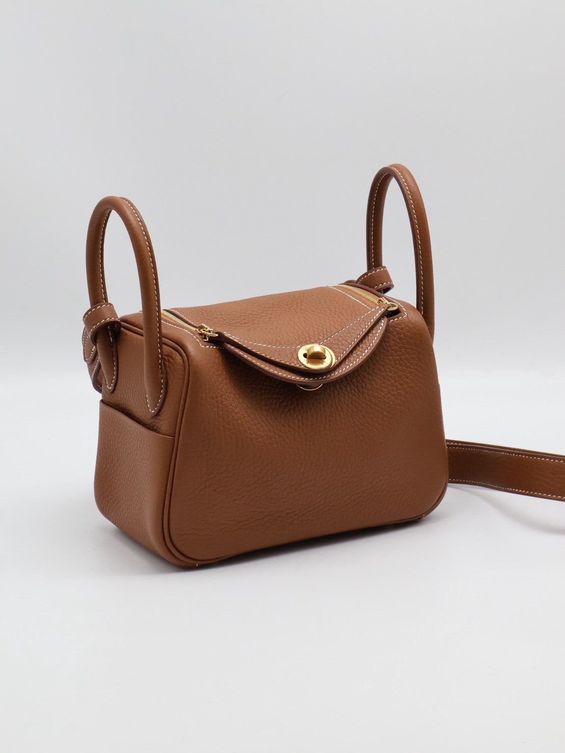 HERMES Mini Lindy - Gold 37 金棕金 U