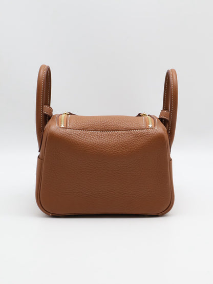 HERMES Mini Lindy - Gold 37 金棕金 U
