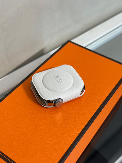 HERMES Apple Watch 11 - 42 鈦金屬+大象灰雙圈錶帶