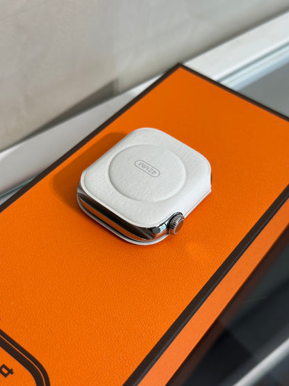 HERMES Apple Watch 11 - 42 鈦金屬+大象灰雙圈錶帶