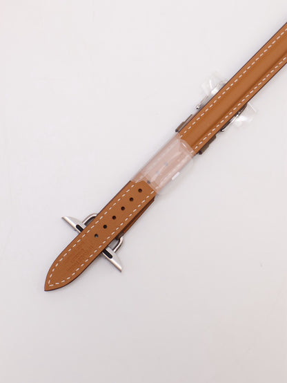 HERMES Apple Watch 11 - 42 鈦金屬+大象灰雙圈錶帶