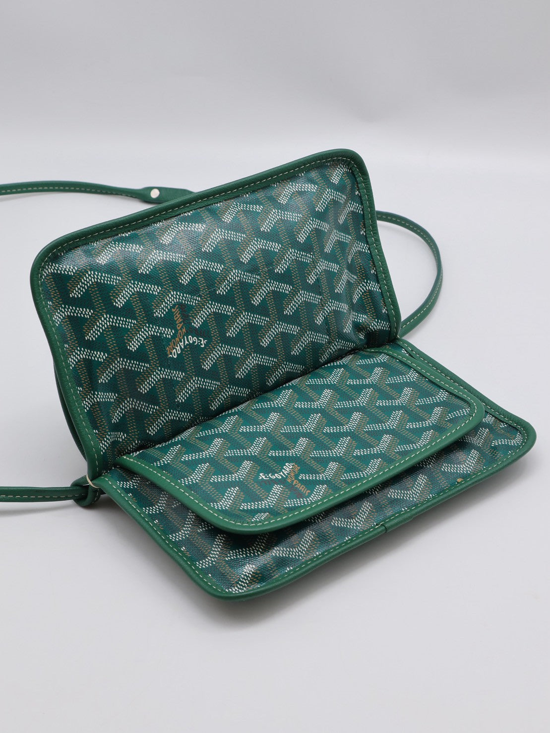 GOYARD Plumet 信封小包 - 綠