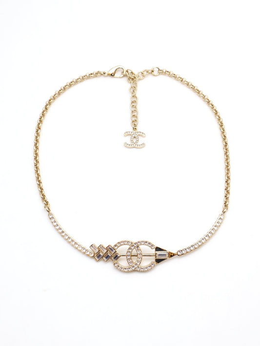 CHANEL 25C穿箭雙C項鍊