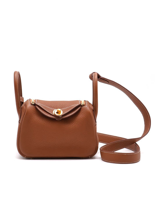 HERMES Mini Lindy - Gold 37 金棕金 U