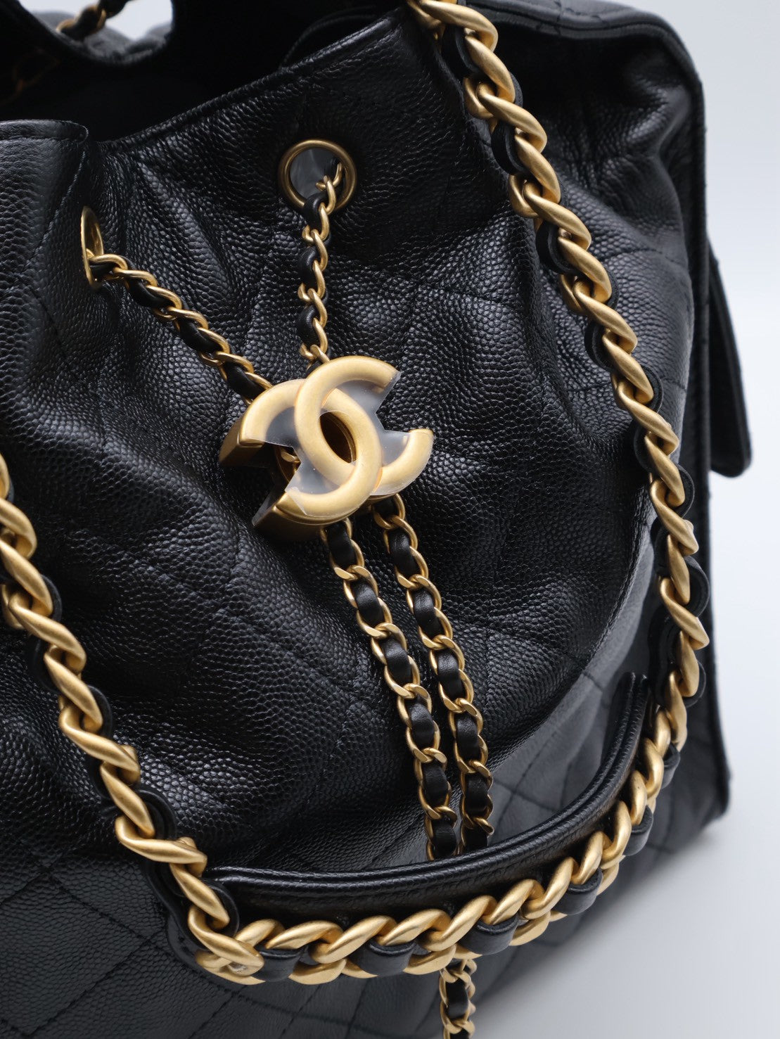 CHANEL 25 Hobo Bag - 中號黑金